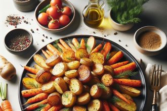 Crispy Roasted Potatoes and Carrots: A Flavorful Delight