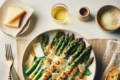 Golden Roasted Asparagus with a Parmesan Twist: A Flavorful Delight