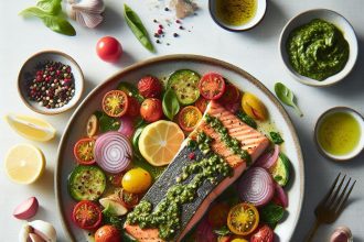 Effortless Sheet Pan Pesto Salmon: Flavor Meets Simplicity