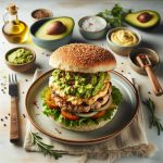 Savory Turkey Burger with Creamy Avocado Mash Delight