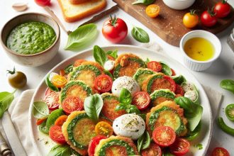 Crisp Meets Fresh: The Ultimate Fried Green Tomato Caprese