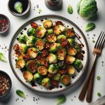 Crispy Roasted Brussels Sprouts with Tangy Balsamic Glaze