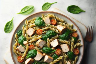 Savor the Richness: Creamy Spinach Chicken Pasta Delight
